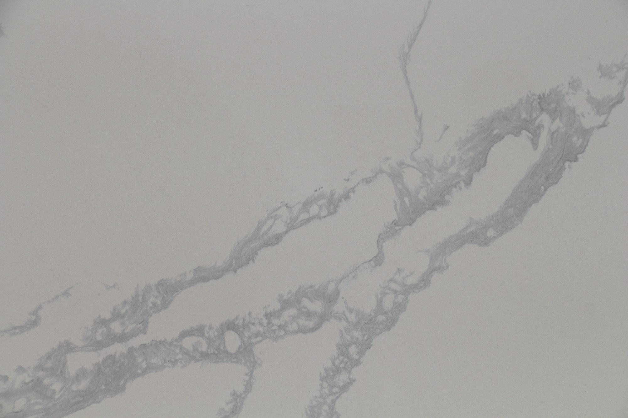 Calacatta quartz with grey veins